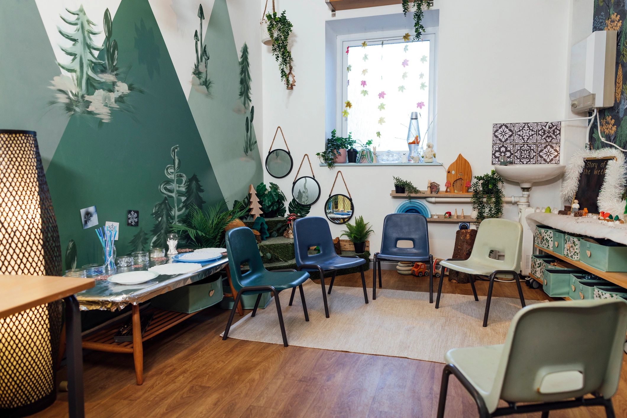 Artisan furniture studio with handcrafted decor and creative rustic styling